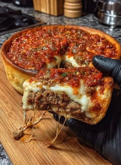 Deep Dish Meat Lovers Pizza