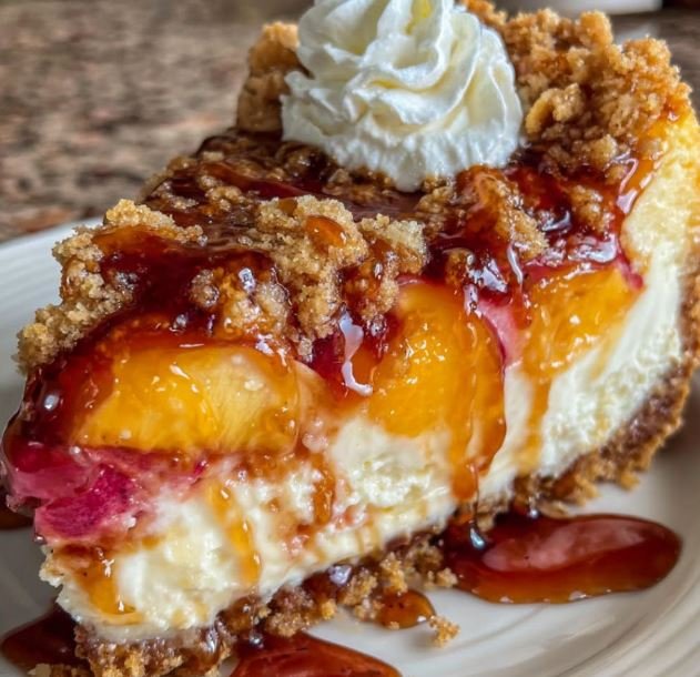 Peach Cobbler Cheesecake