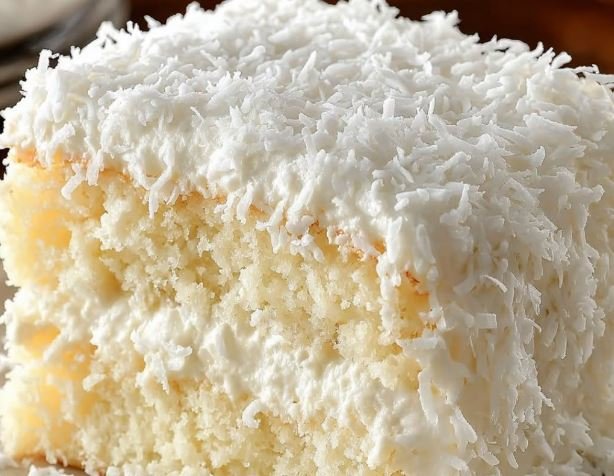 Creamy Coconut Poke Cake